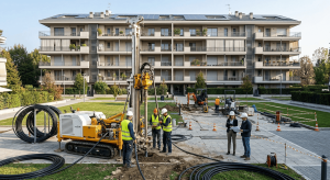 Impianto geotermico a bassa entalpia in un condominio con sonde nel sottosuolo